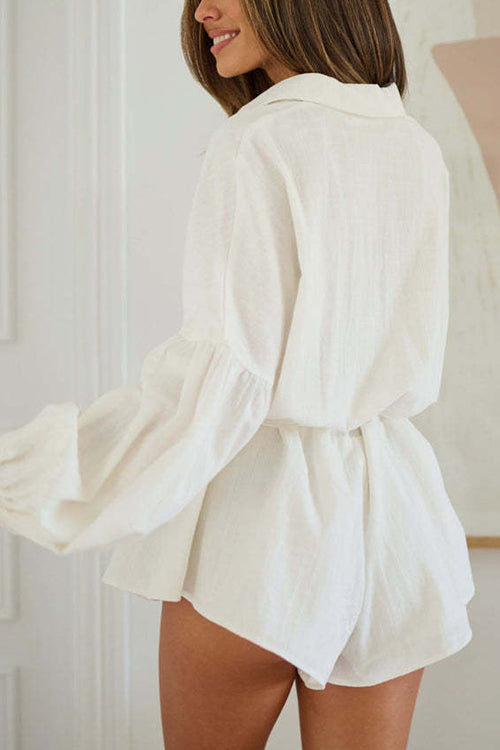 Vivyenne - Chic Tie-Waist Romper