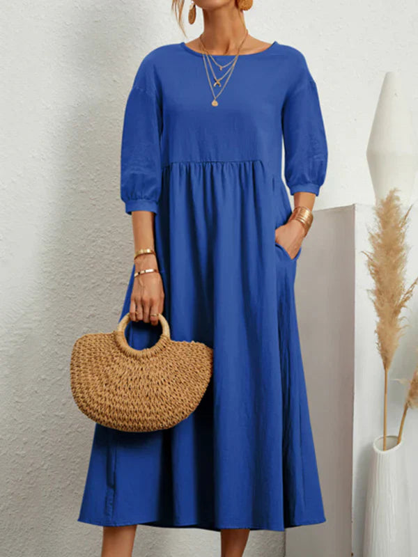 Fiora - Zomer Jurk met Ballonmouwen