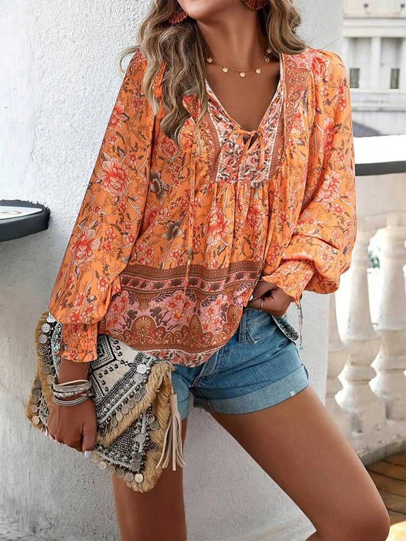 Nynke - Zomerse Bloemenblouse