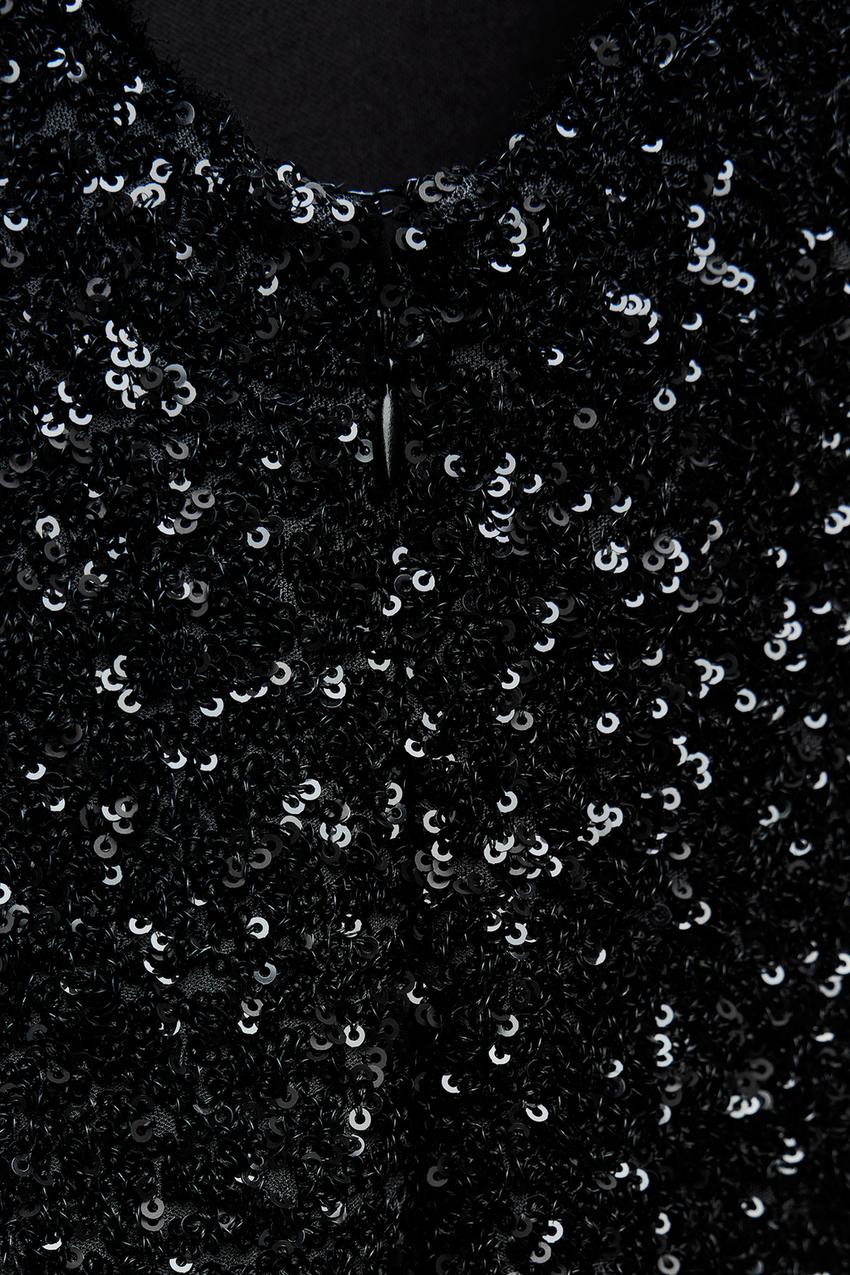 Dames Maxi Jurk – Pailletten, Open Rug, Avondkleding