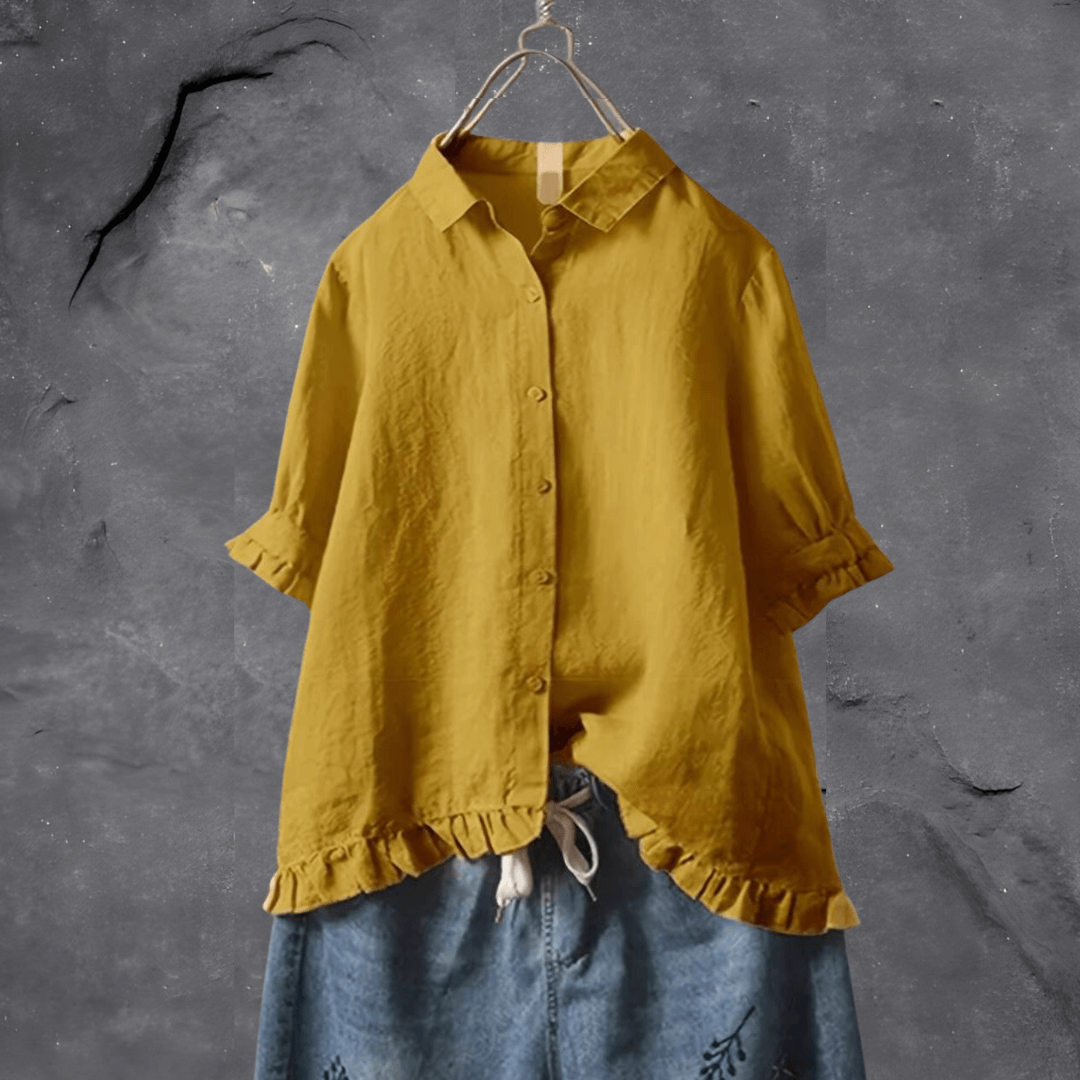 Elisabeth - Stijlvolle Katoenen Blouse