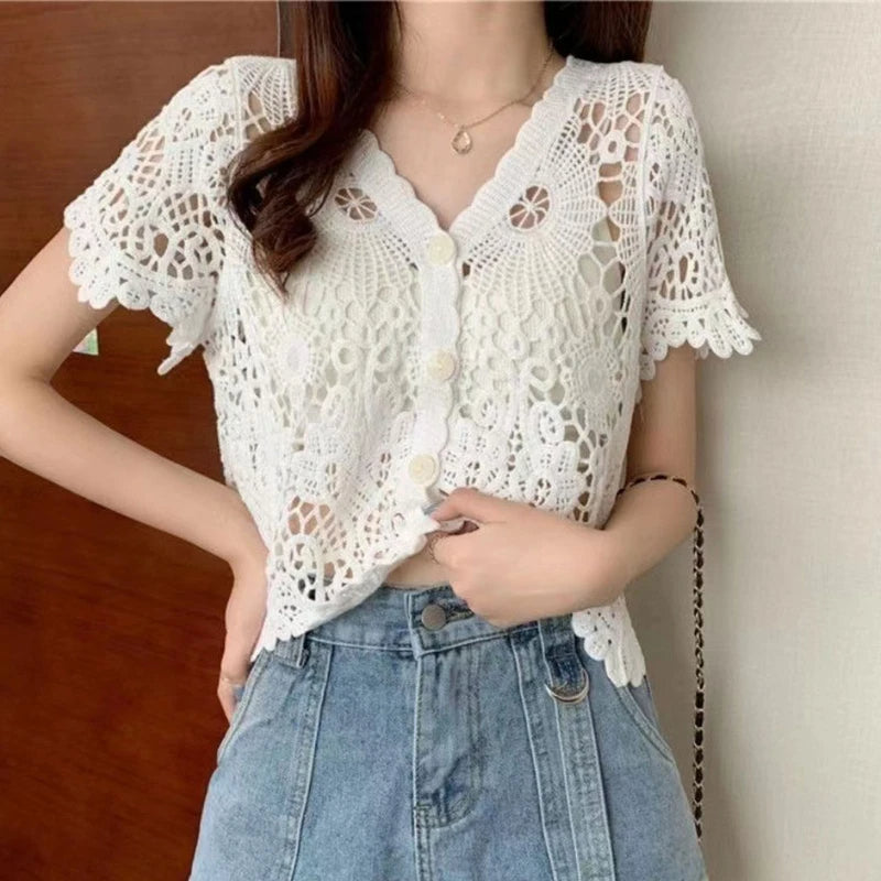 Amélie - Crochet Lace Blouse