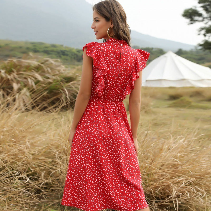 Elodie - Lange Zomerjurk van Chiffon