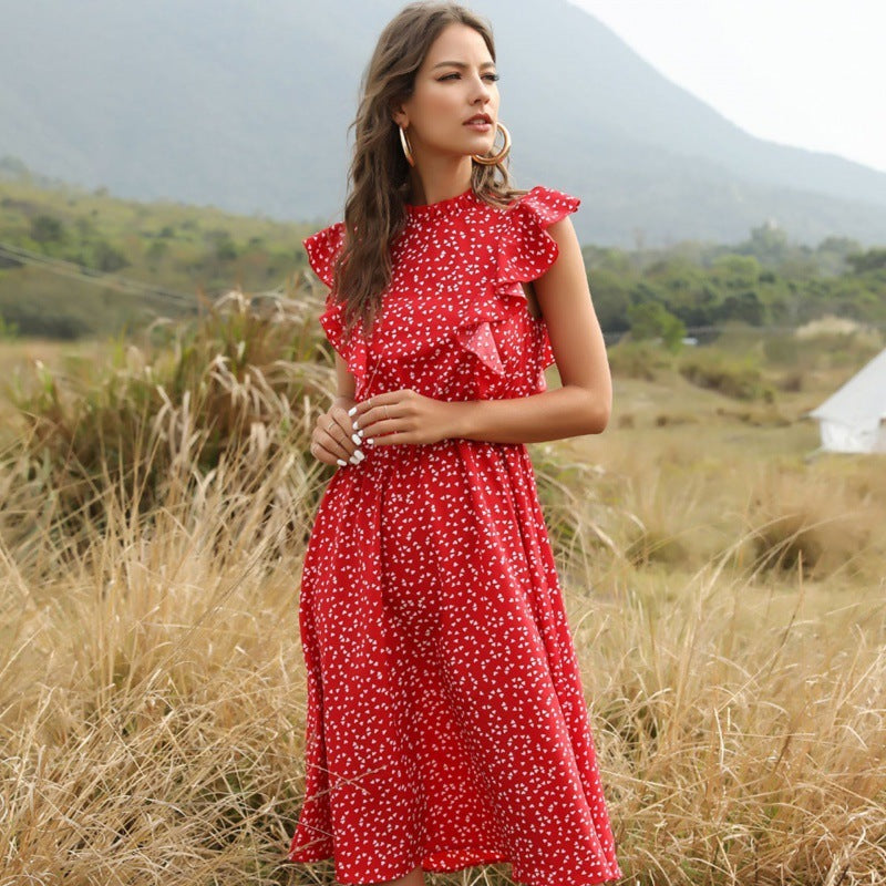Elodie - Lange Zomerjurk van Chiffon