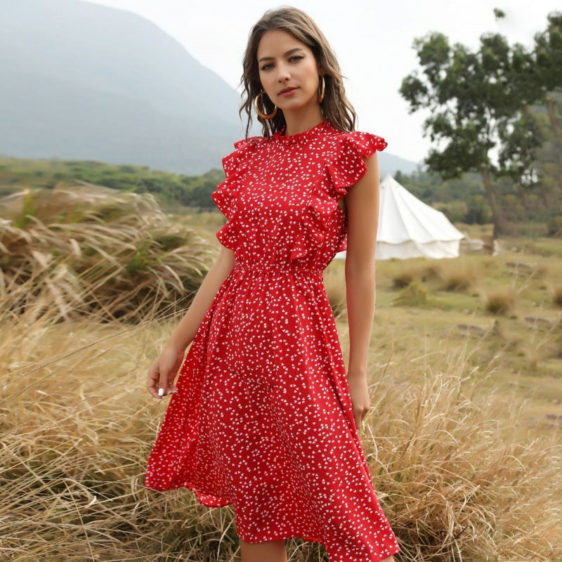 Elodie - Lange Zomerjurk van Chiffon
