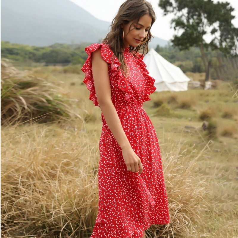 Elodie - Lange Zomerjurk van Chiffon