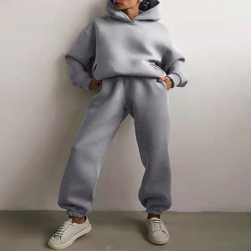 Dames Oversized 2-delig Joggingpak β Hoodie met capuchon & sweatpants, huispak voor loungewear en streetwear