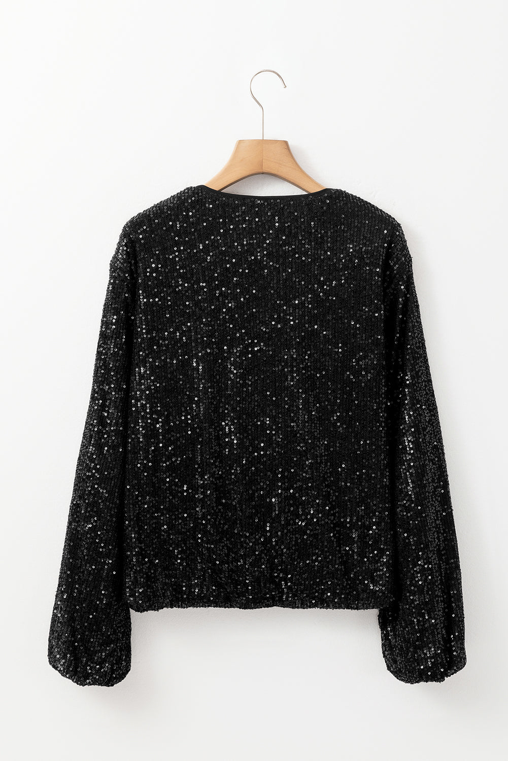 Eline - Zwarte Paillettenjacke