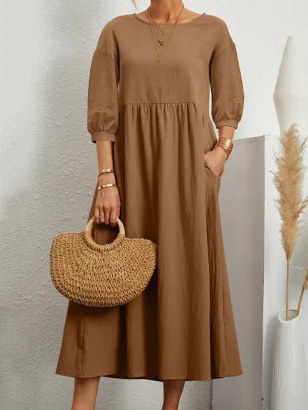 Fiora - Zomer Jurk met Ballonmouwen