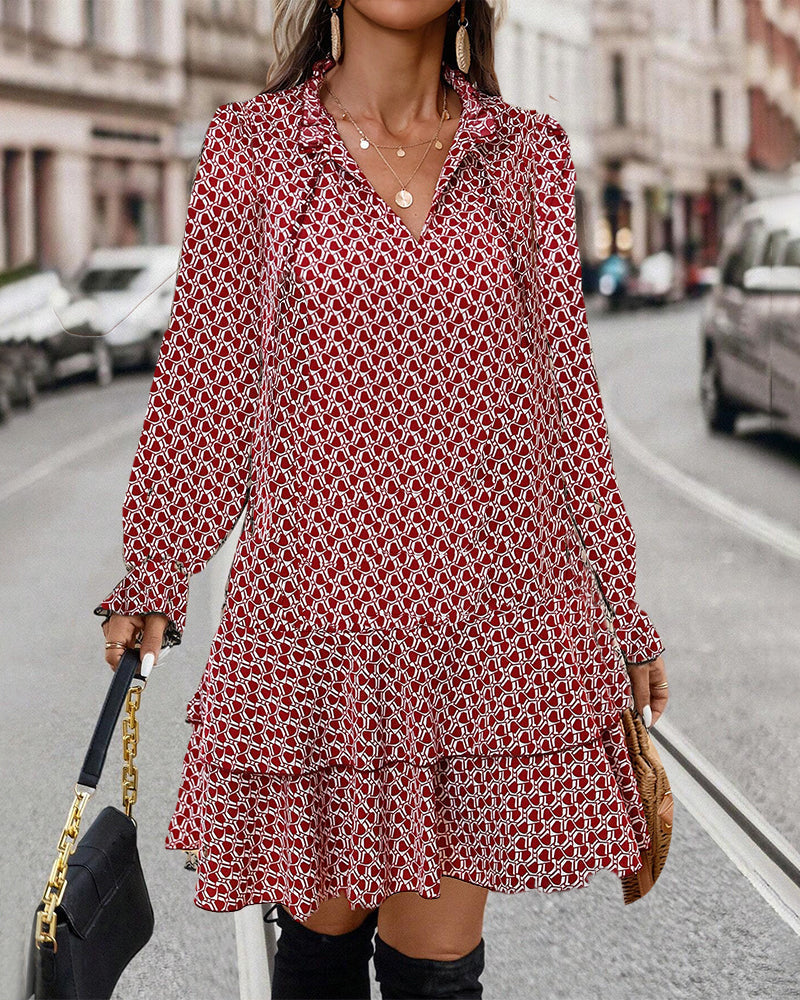 Lara - Elegante Lange Mouwen Jurk