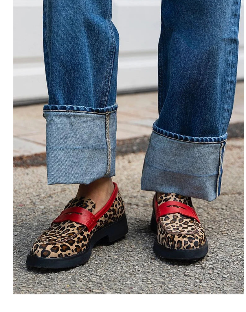 Dames Loafers – Met Accent, Geschikt voor Casual en Dagelijks Gebruik