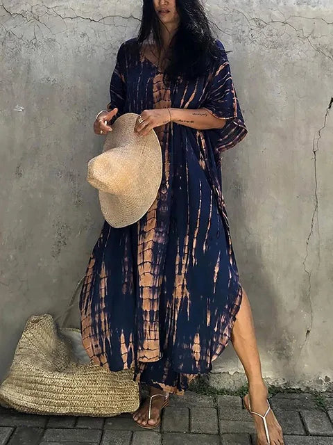Janne - Zomerse Kaftan Maxi Jurk