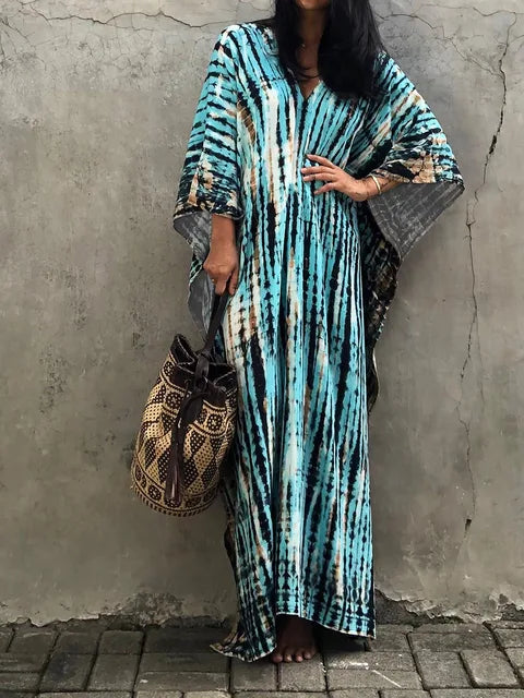Janne - Zomerse Kaftan Maxi Jurk