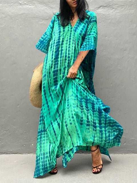 Janne - Zomerse Kaftan Maxi Jurk