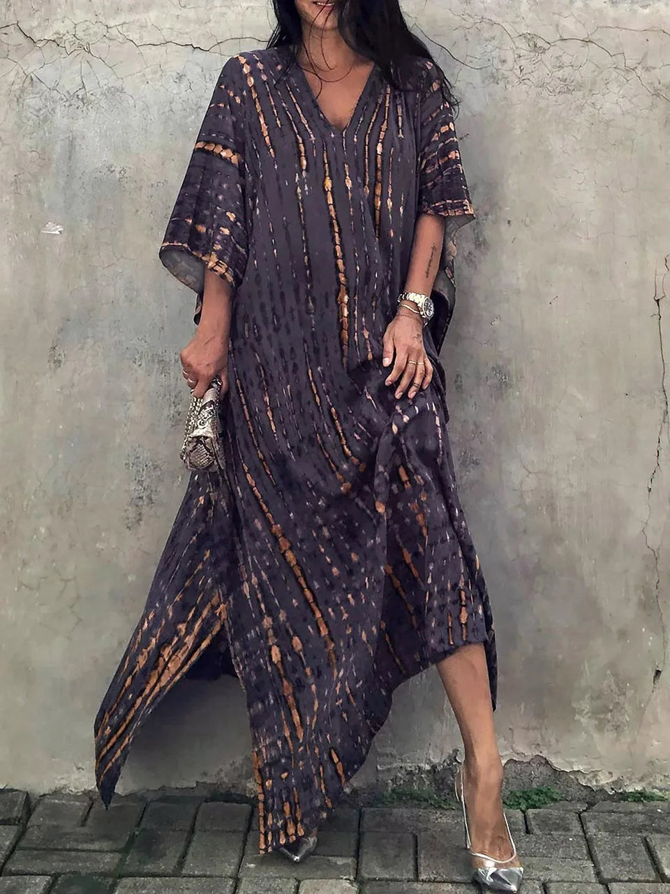 Janne - Zomerse Kaftan Maxi Jurk