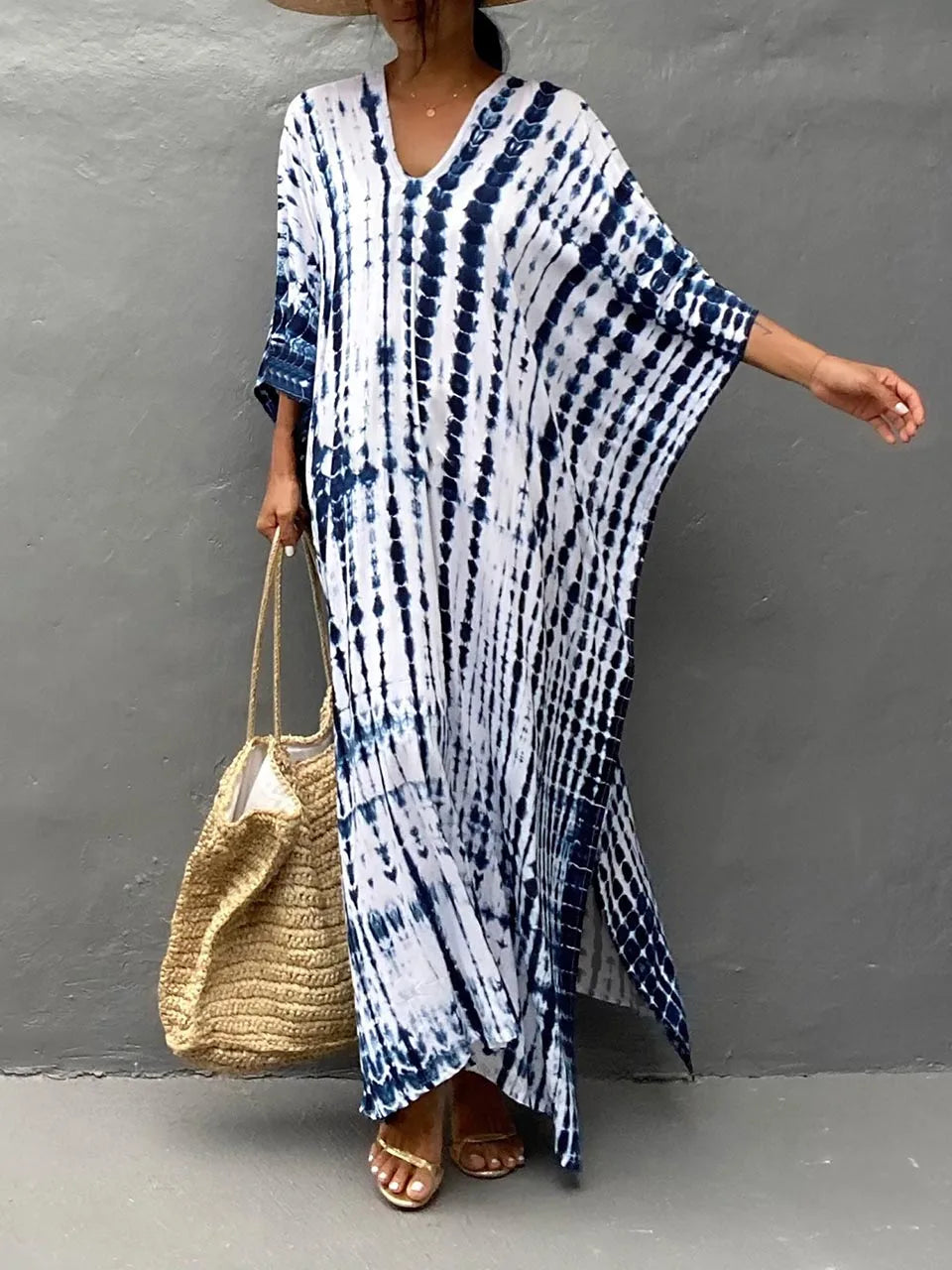 Janne - Zomerse Kaftan Maxi Jurk