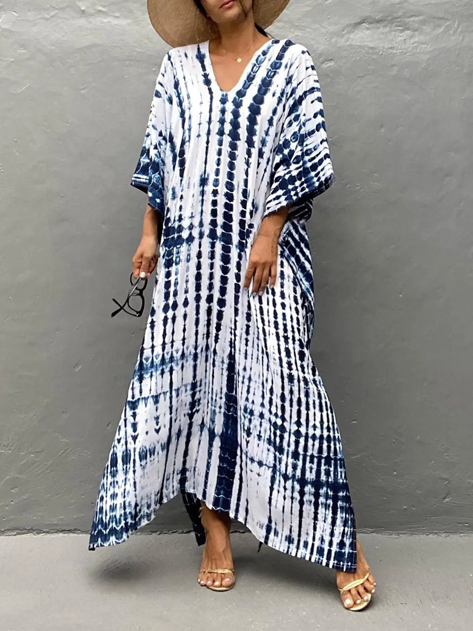 Janne - Zomerse Kaftan Maxi Jurk