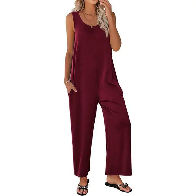 Jorienn - Zomerse Jumpsuit met Rechte Pijpen