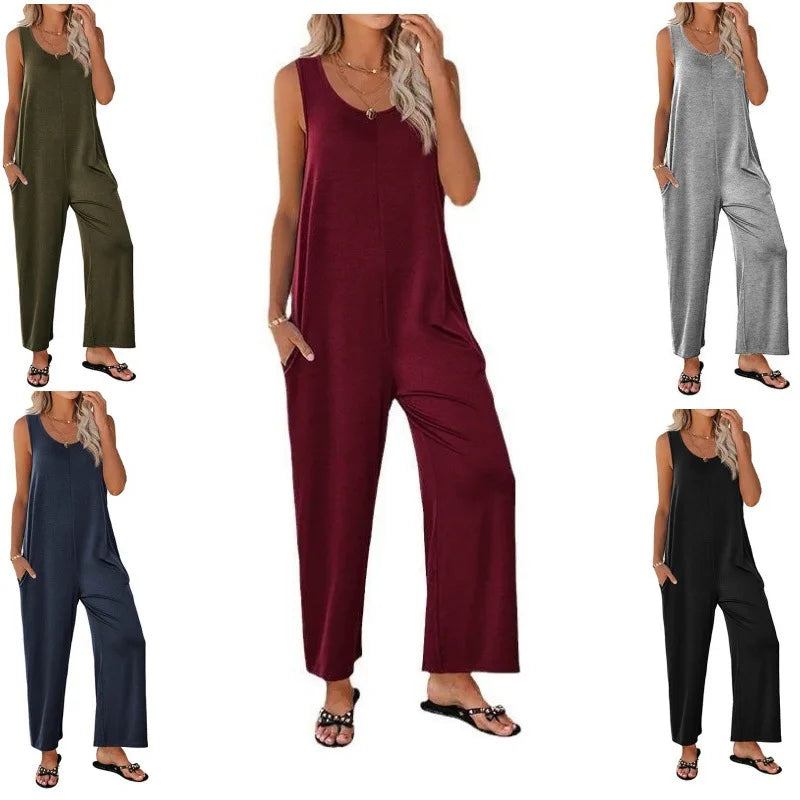 Jorienn - Zomerse Jumpsuit met Rechte Pijpen