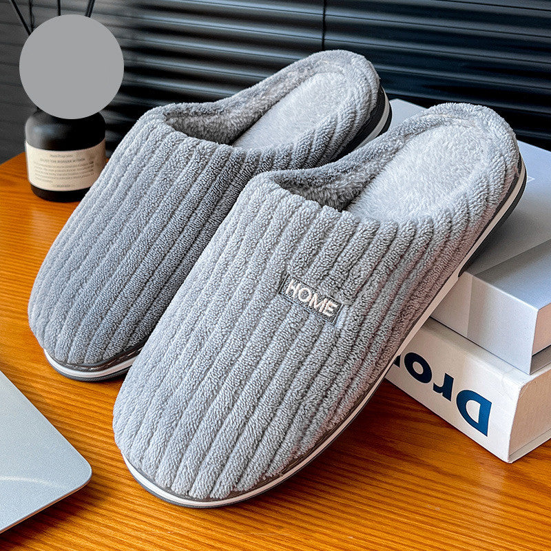 Ribstof Dames Pantoffels met Zachte Voering – Warme Comfortabele Huisslippers