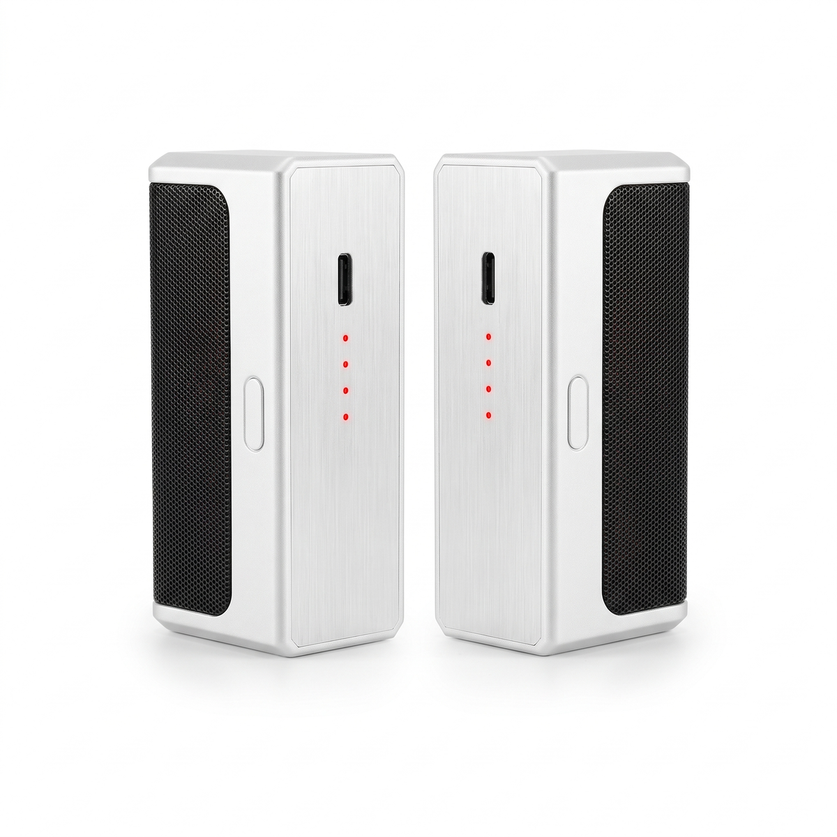 Handwarmers Set van 2 - Aluminium, Dubbelzijdig Verwarmd, USB-C