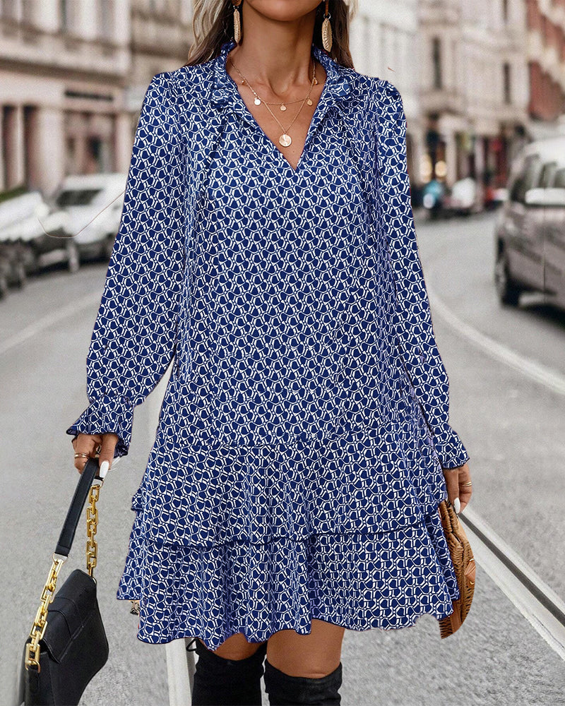 Lara - Elegante Lange Mouwen Jurk