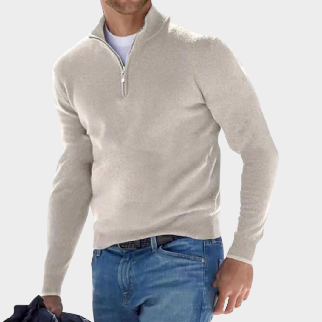 Lucas - Stijlvolle Half-Zip Trui