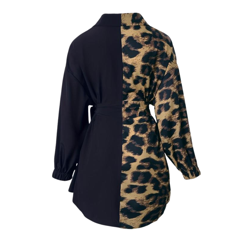 Dames Asymmetrische Jurk – Casual met Split en Knopen voor Lente en Zomer