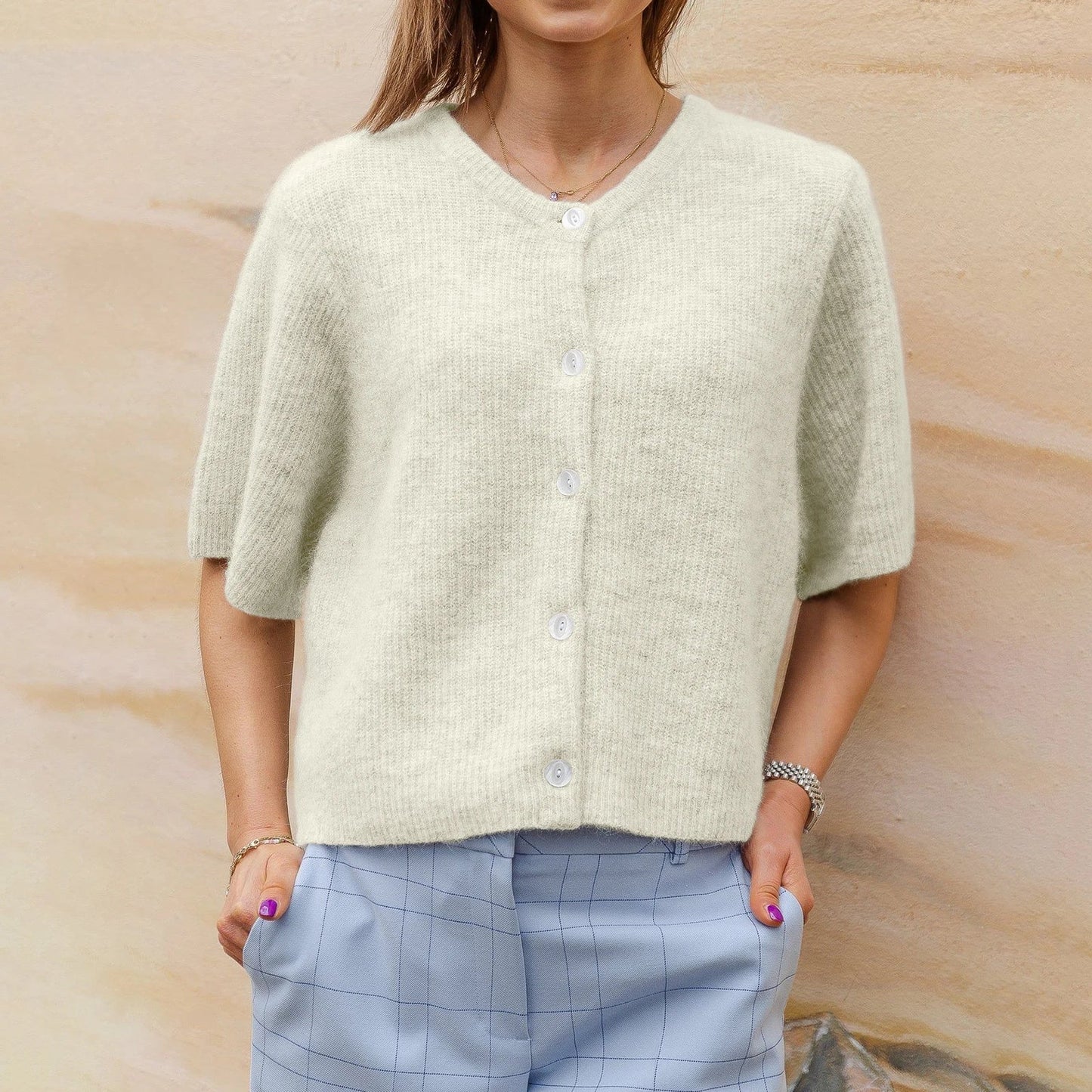 Yara - Streetwear Vest met Korte Mouwen