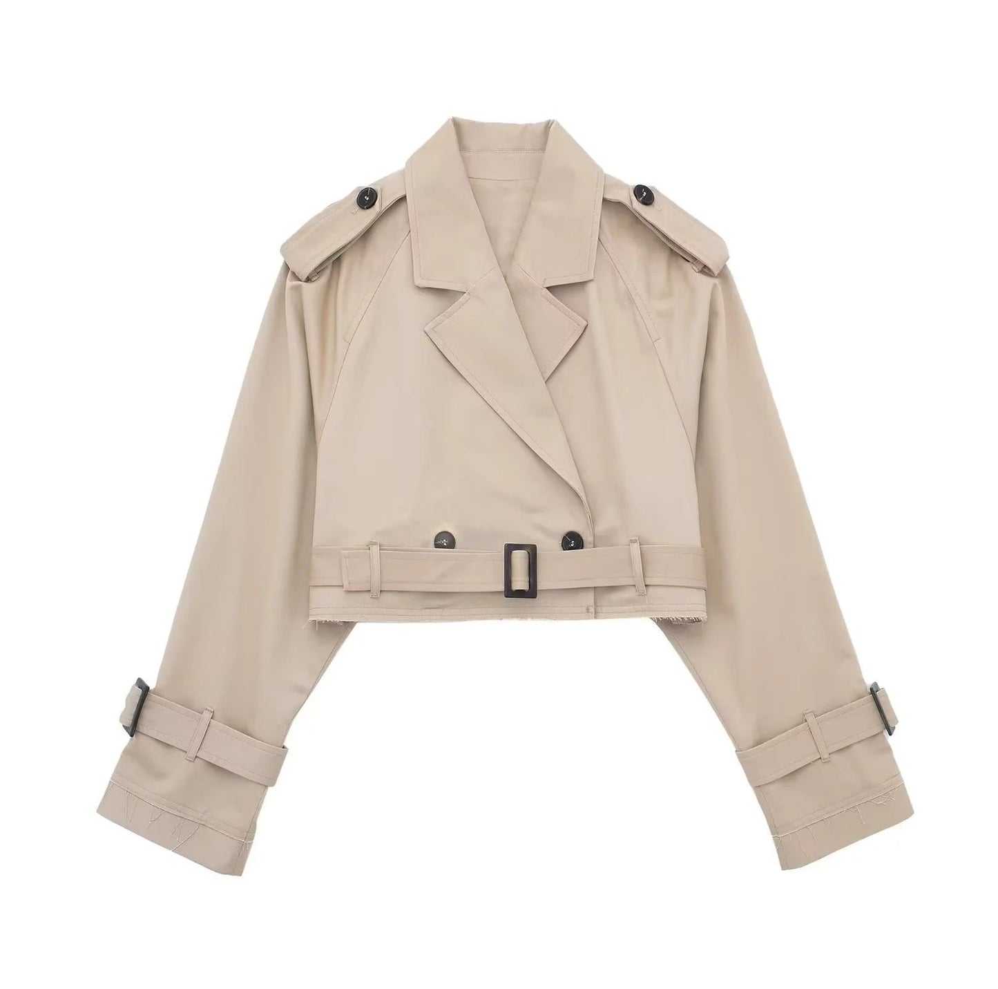 Yara - Stijlvolle Korte Trenchcoat