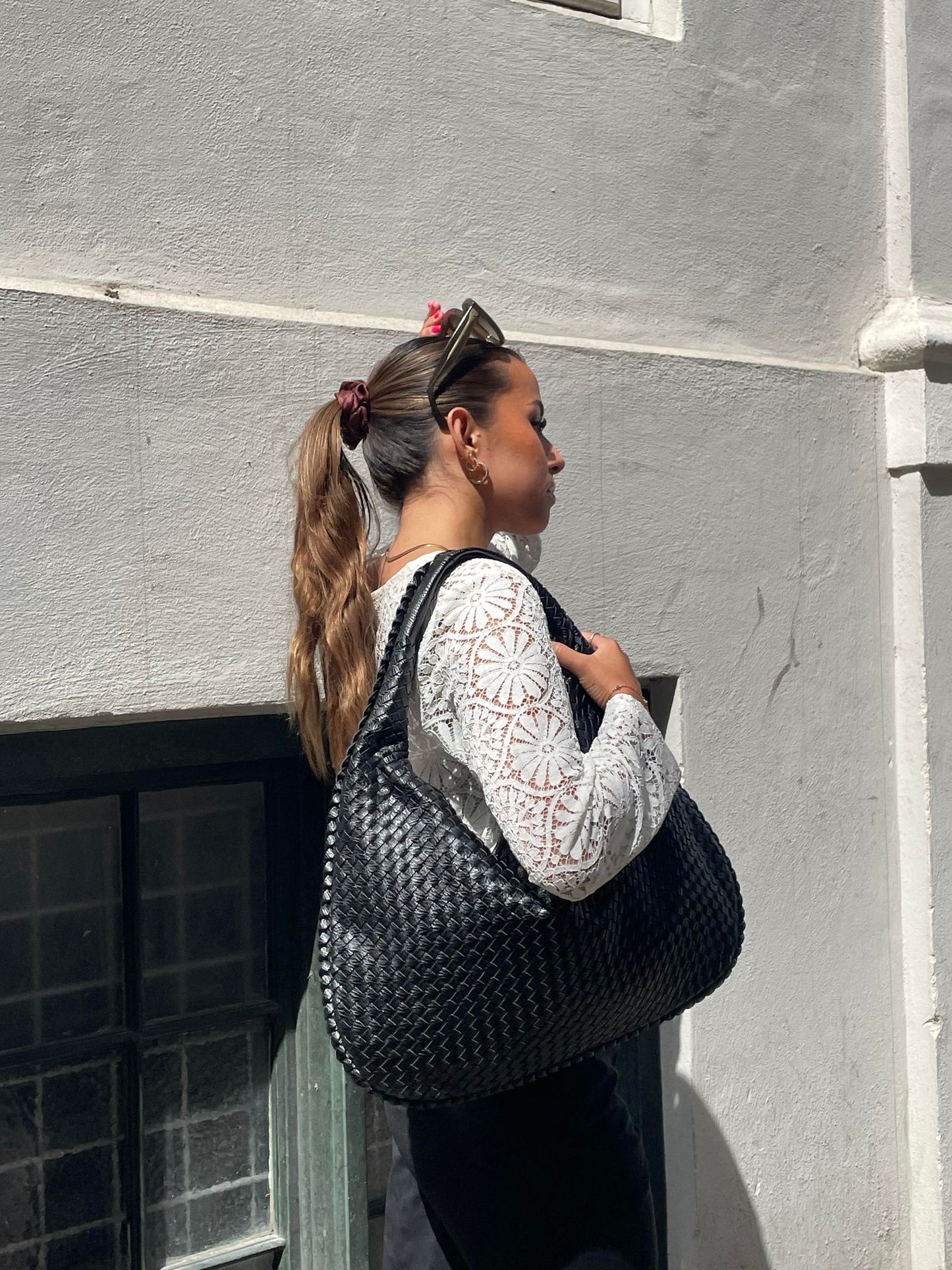 Sanne - Chique Gevlochten Handtas voor Elke Gelegenheid