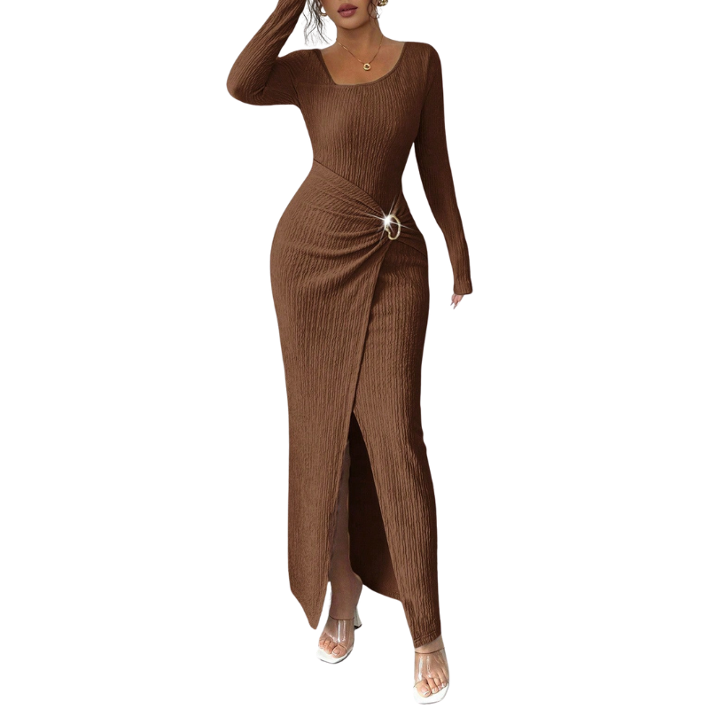 Dames Getailleerde Jurk – Geschikt voor Casual en Dagelijks Gebruik, Met Twisted Detail