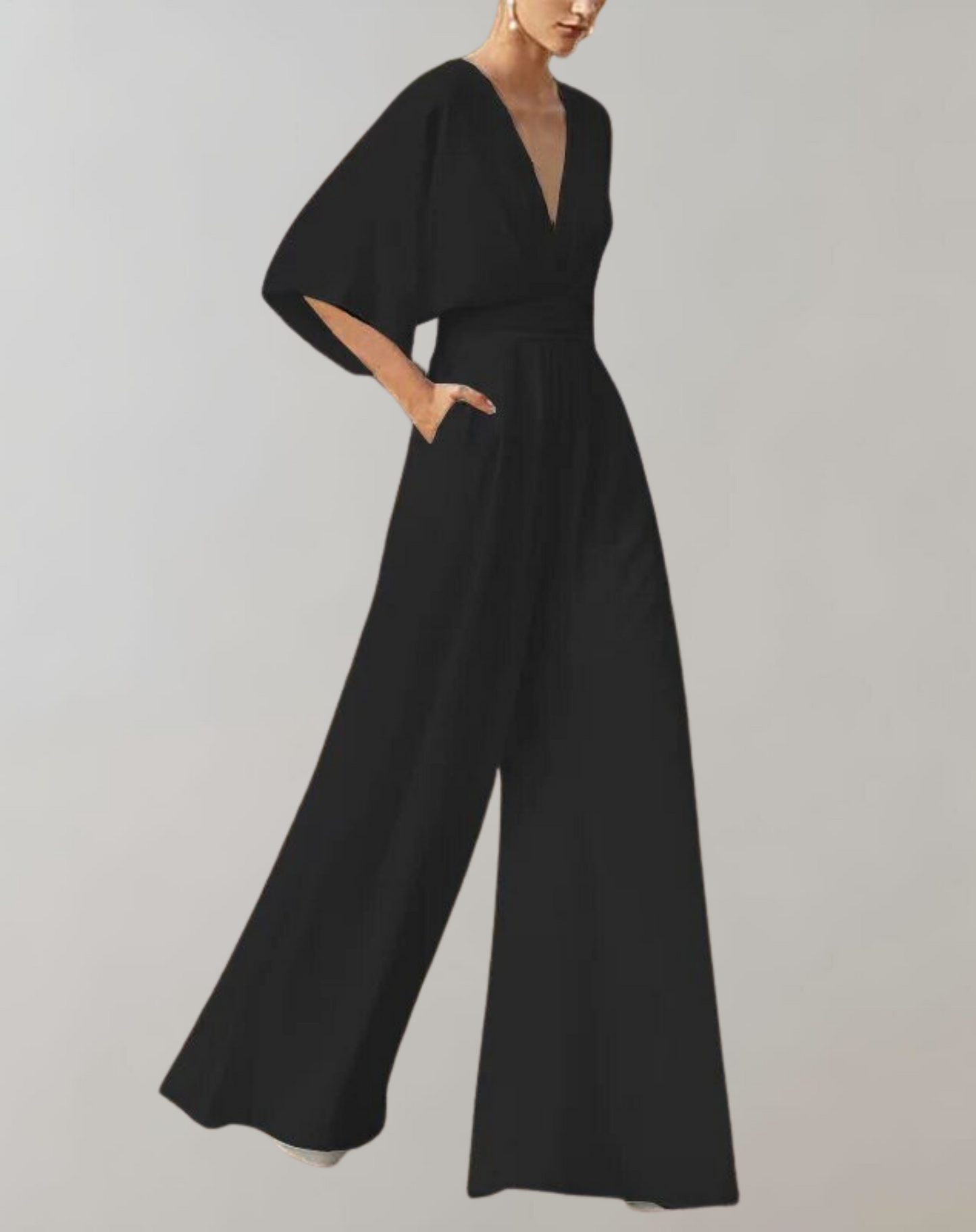 Dames Jumpsuit met Wijde Pijpen β Feest, Avondkleding, Bruiloft Gast