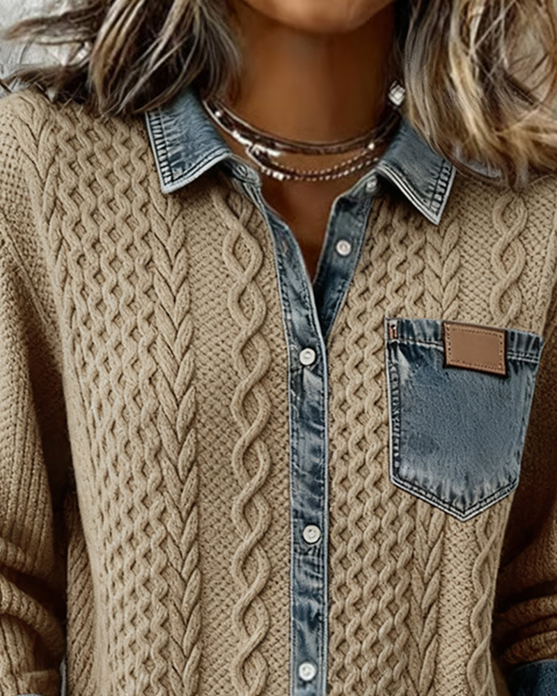 Dames Slim Fit Overhemd – Casual voor Dagelijks Gebruik, Met Lange Mouwen en Knopen