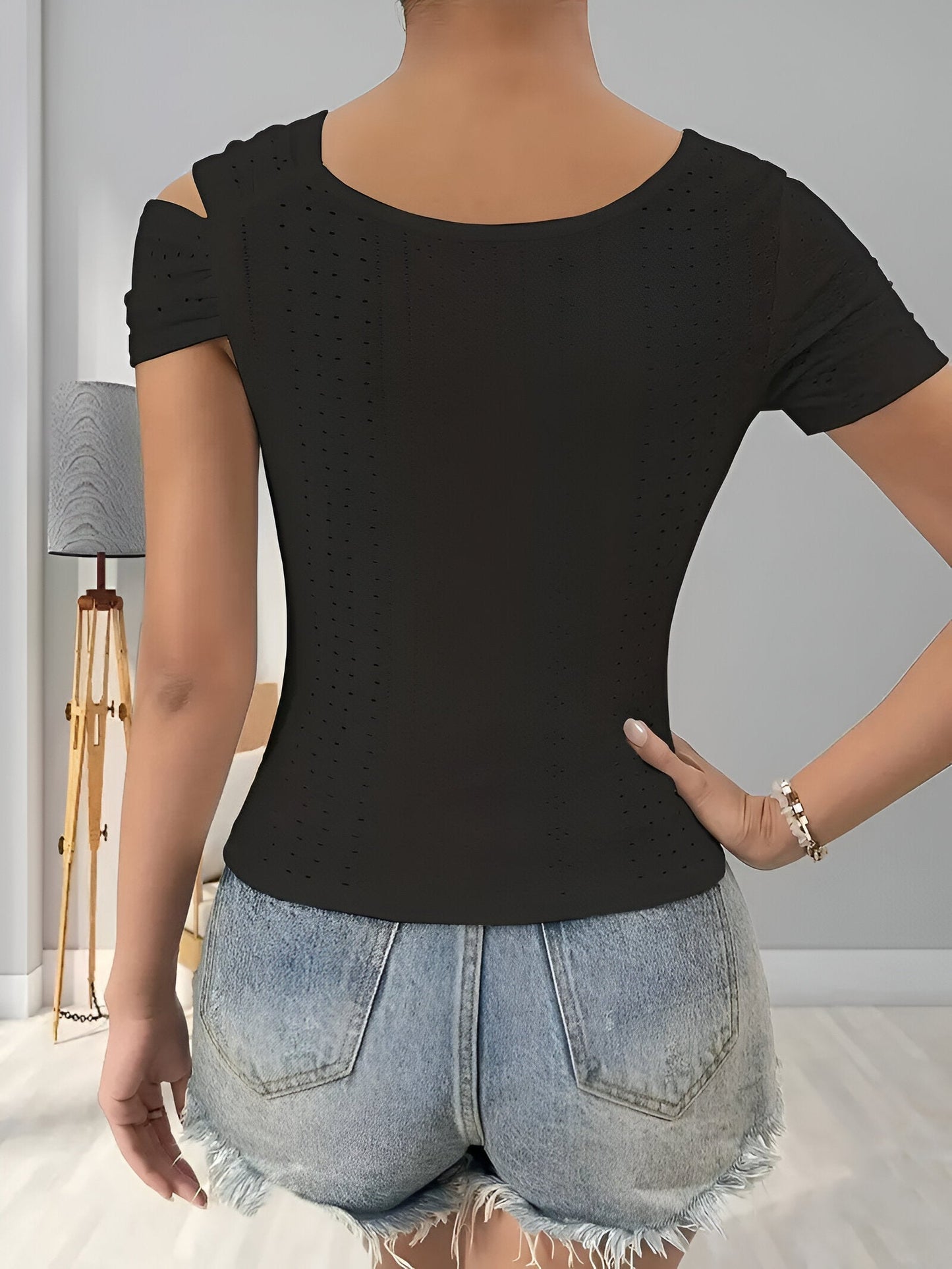 Bixie - Asymmetrische Schouderblouse
