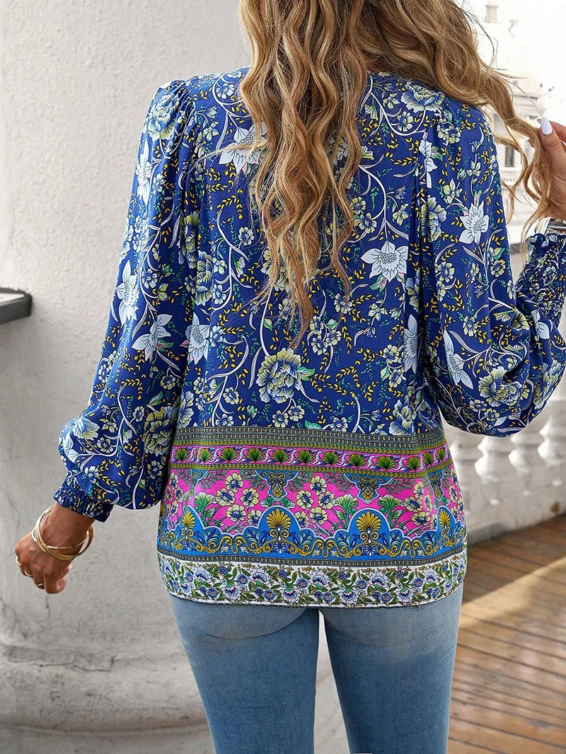 Nynke - Zomerse Bloemenblouse