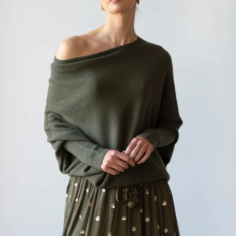 Céline - Asymmetrische Gedrapeerde Trui