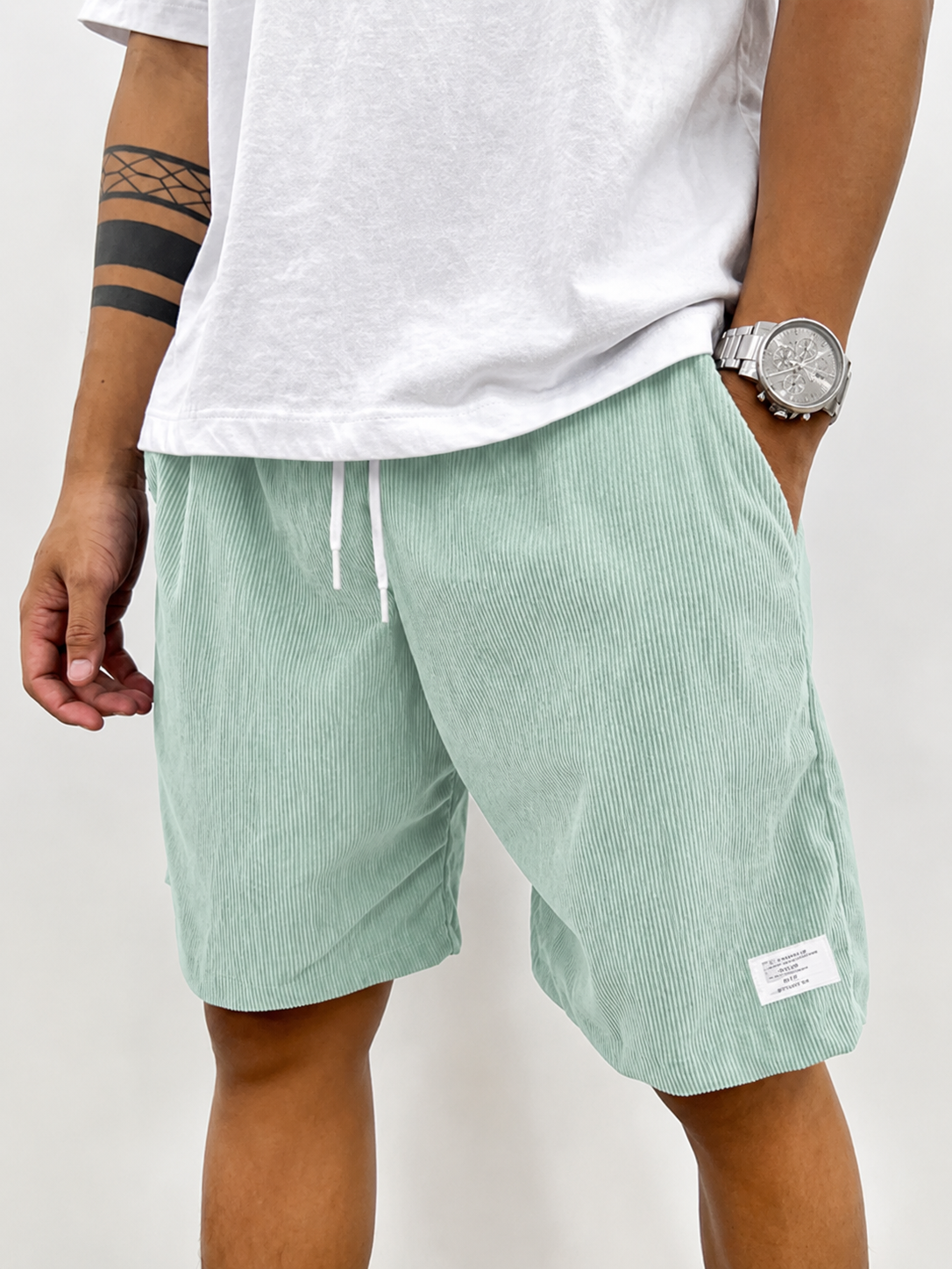 Heren Relaxed Fit Shorts – Met Elastische Taille, Geschikt voor Casual Zomergebruik