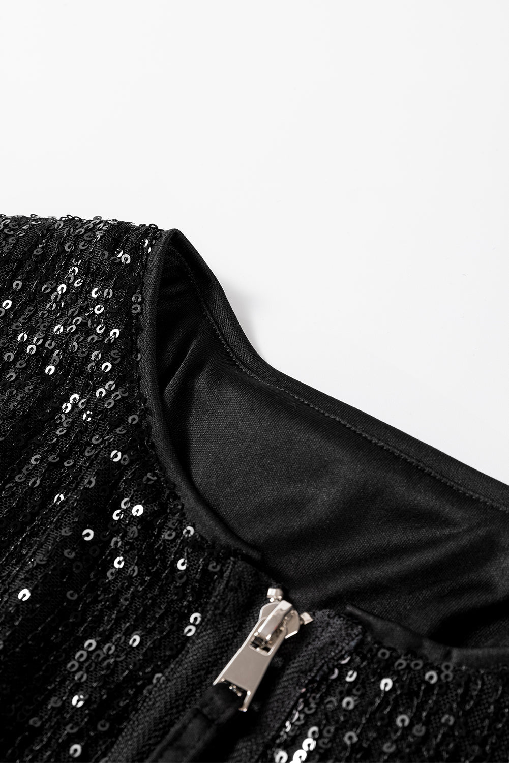 Eline - Zwarte Paillettenjacke