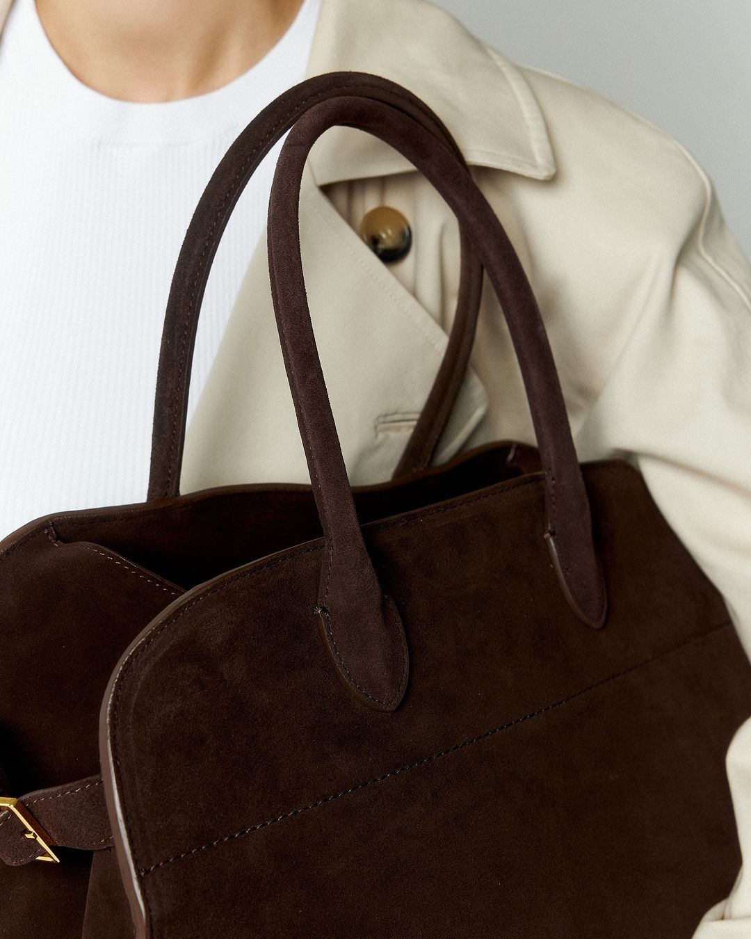 Amelise - Suede Structured Tote