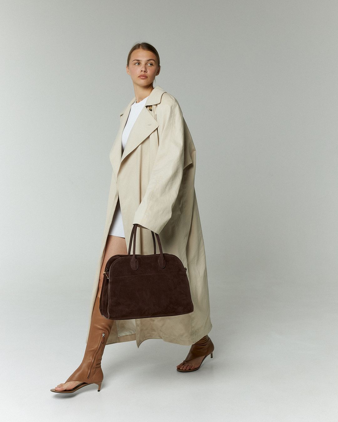 Amelise - Suede Structured Tote