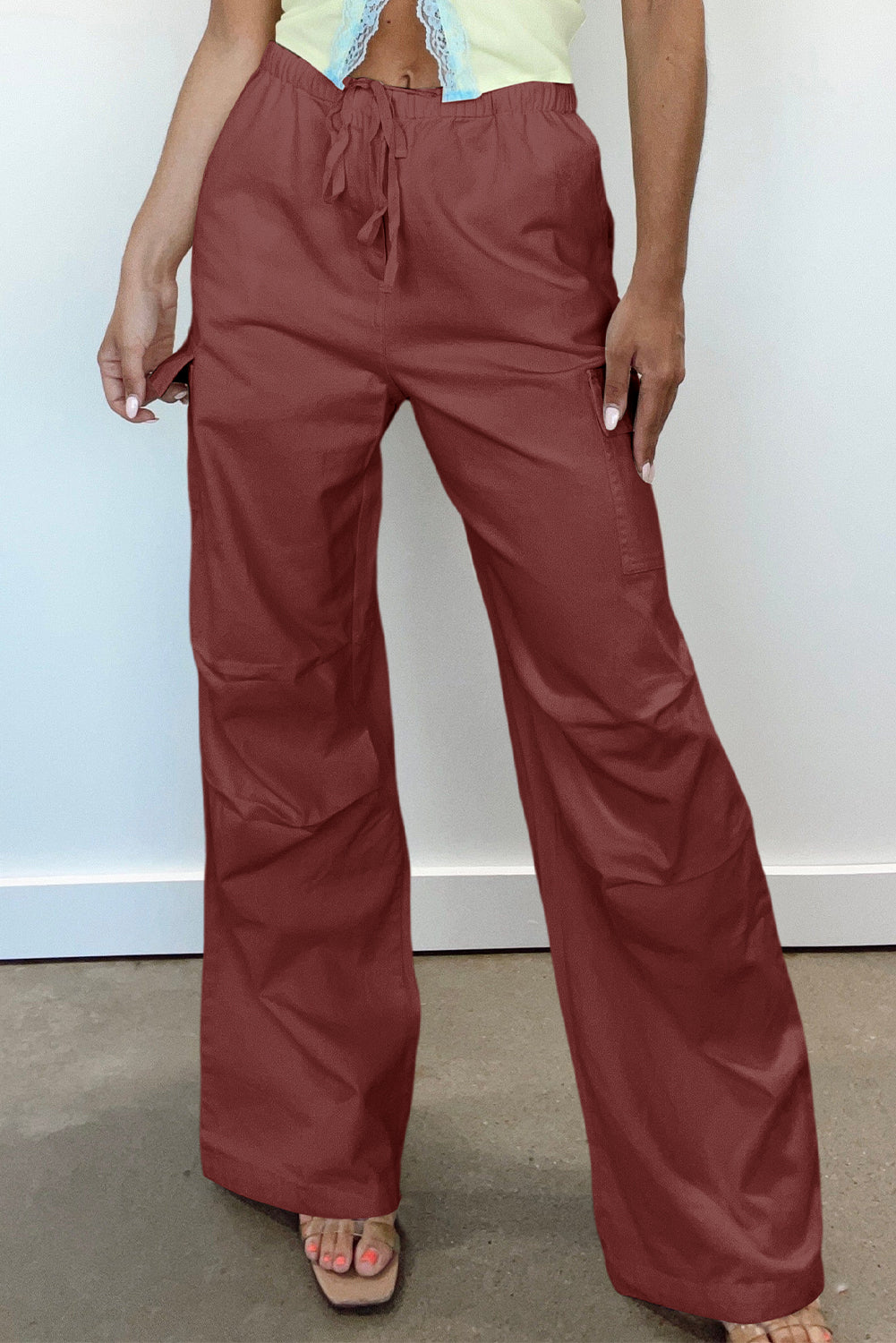 Elinor - Rode Cargo Broek