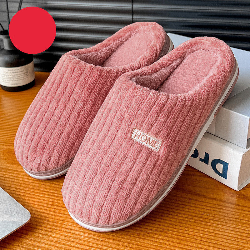 Ribstof Dames Pantoffels met Zachte Voering – Warme Comfortabele Huisslippers