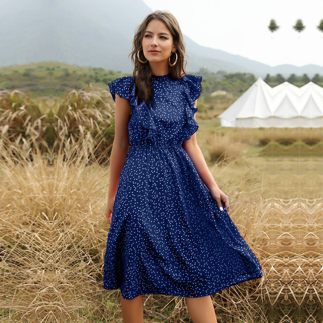Elodie - Lange Zomerjurk van Chiffon