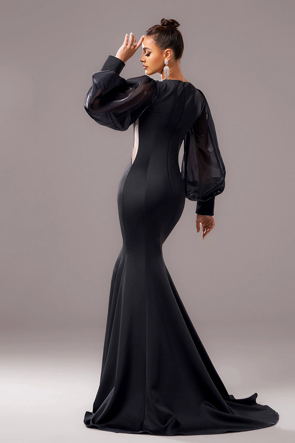 Celestine - Elegante Jurk met Sheer Mouwen