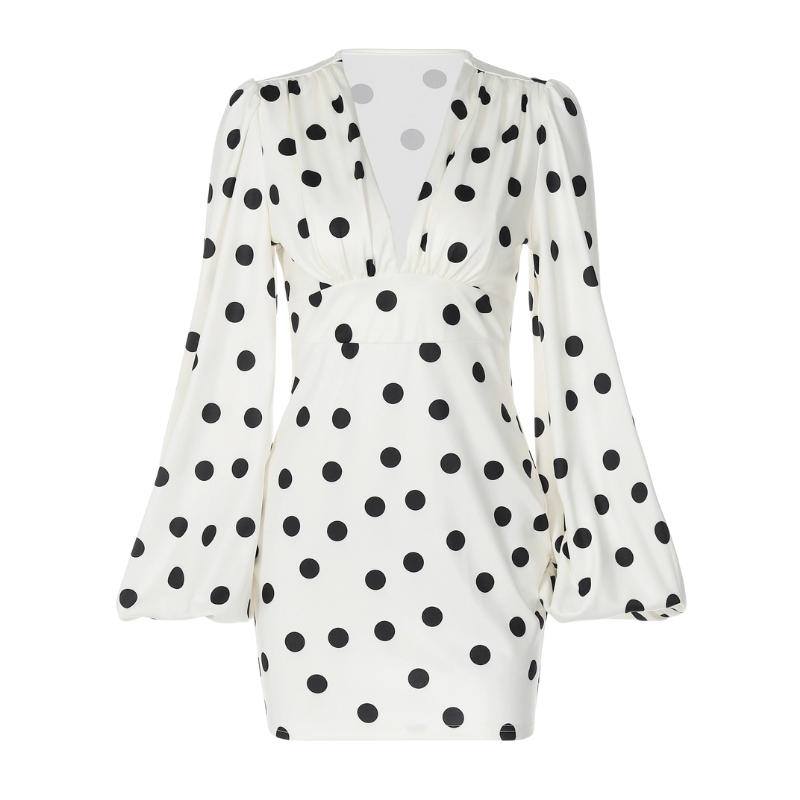 Dames Getailleerde Jurk β Met Lange Mouwen en V-Hals, Geschikt voor Casual en Feestelijke Gelegenheden