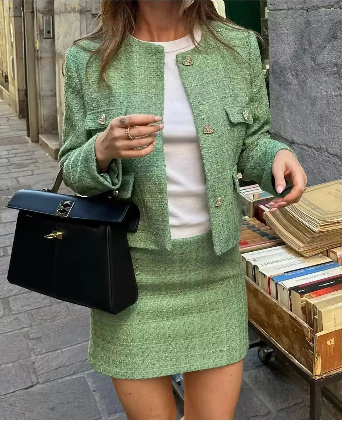 Genovia - Vintage Tweedelige Dames Set