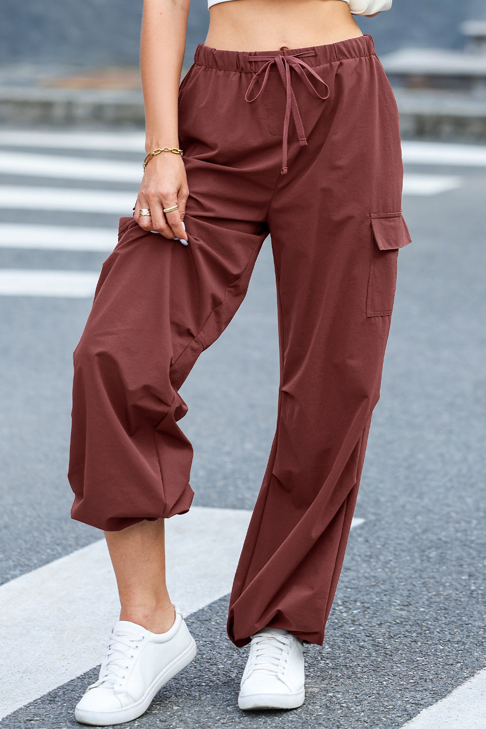 Elinor - Rode Cargo Broek