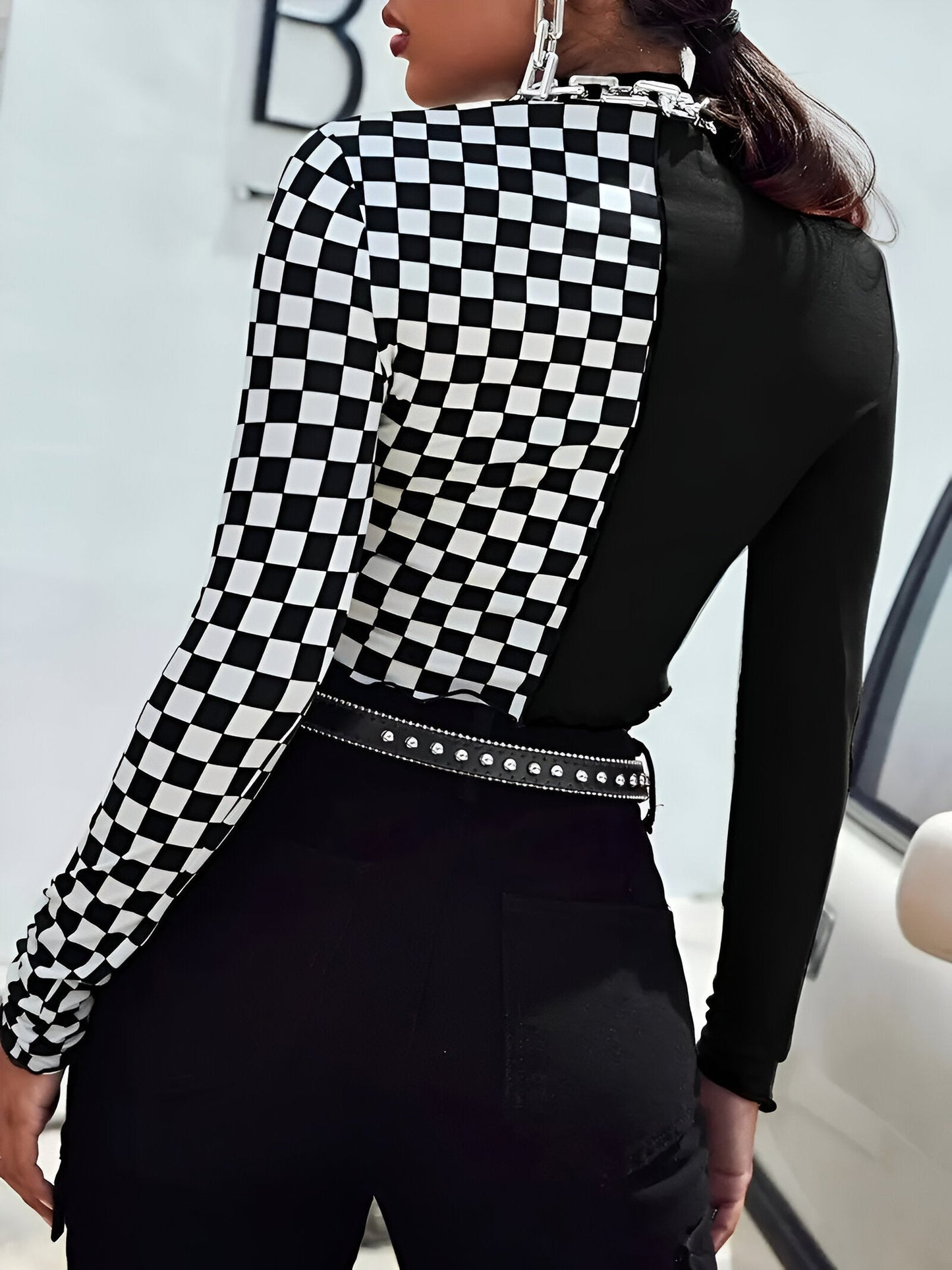 Cyra - Chique Colour Block Top