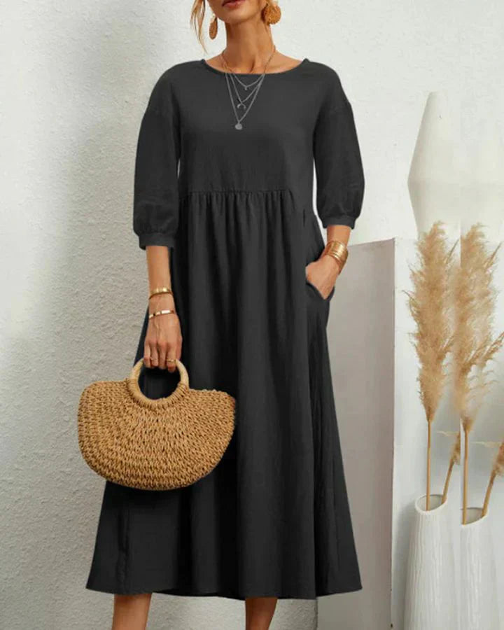 Fiora - Zomer Jurk met Ballonmouwen